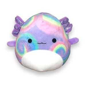 Squishmallow 7.5" Delphine the Rainbow Axolotl Plush Sea Life Squad